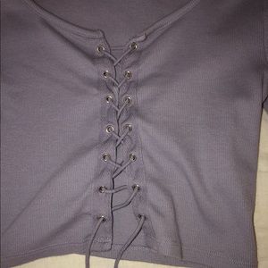 Long sleeve cropped top